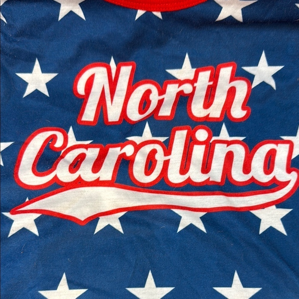 Home Free North Carolina Adult Tank Top with Stars, Patriotic, unisex, Small - Picture 2 of 6